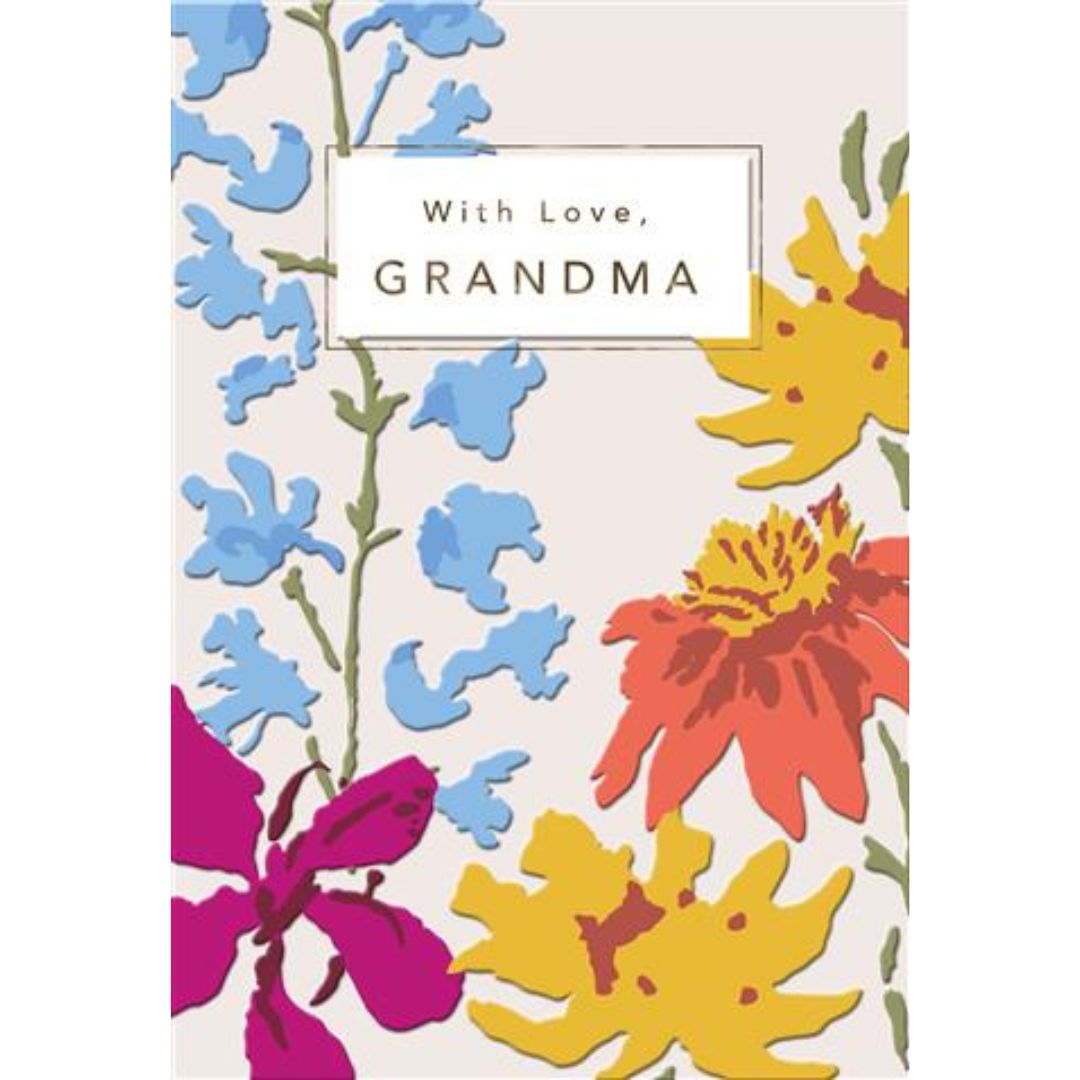 With Love Grandma' Birthday Greeting Card