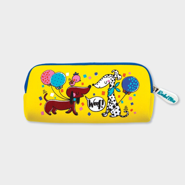 Rachel Ellen Neoprene Pencil Case - Cats & Dogs