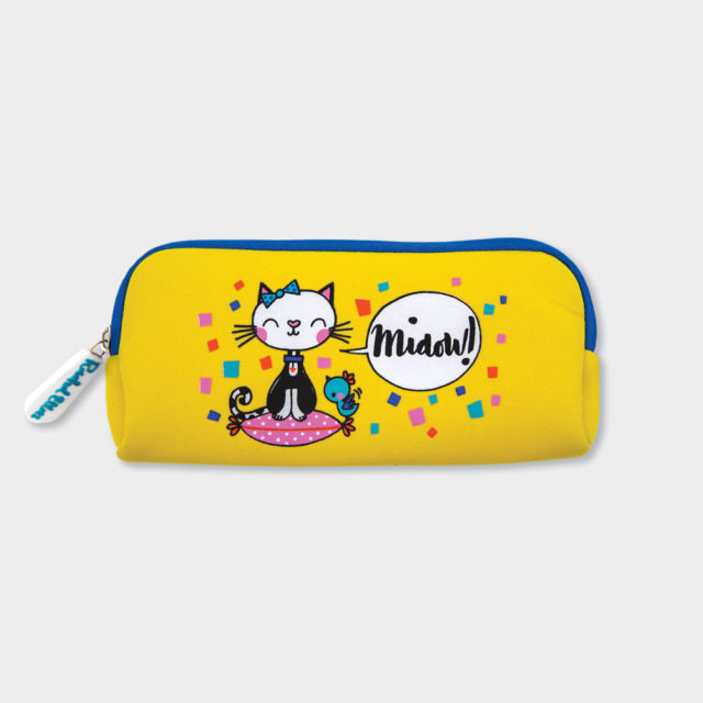 Rachel Ellen Neoprene Pencil Case - Cats & Dogs