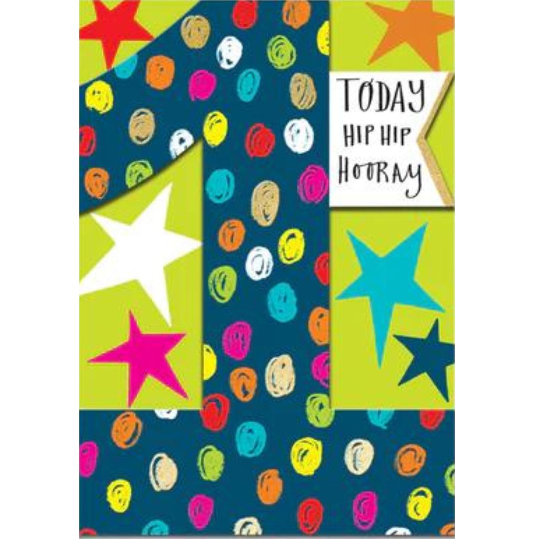 1 Hip Hip Hooray' Greeting Card