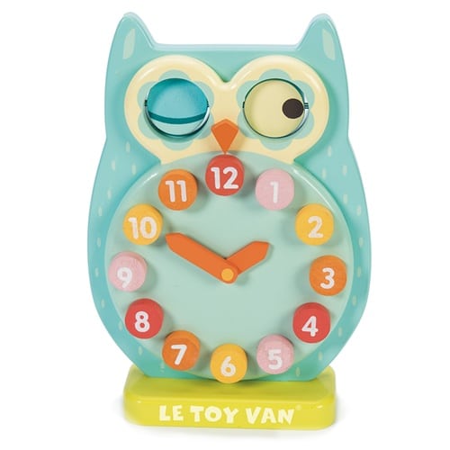 Wooden Blink Owl Clock