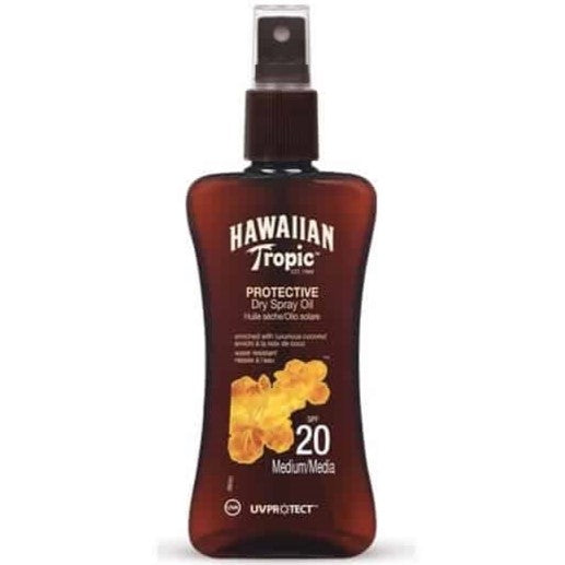 Hawaiian Tropic Island Tanning Oil Pump Spray SPF 20 - 200ml