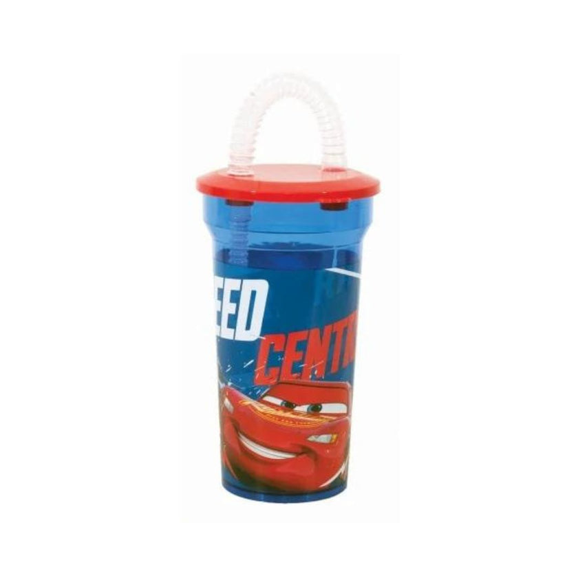 GIM Cars Cup With Straw 450ml - Blue