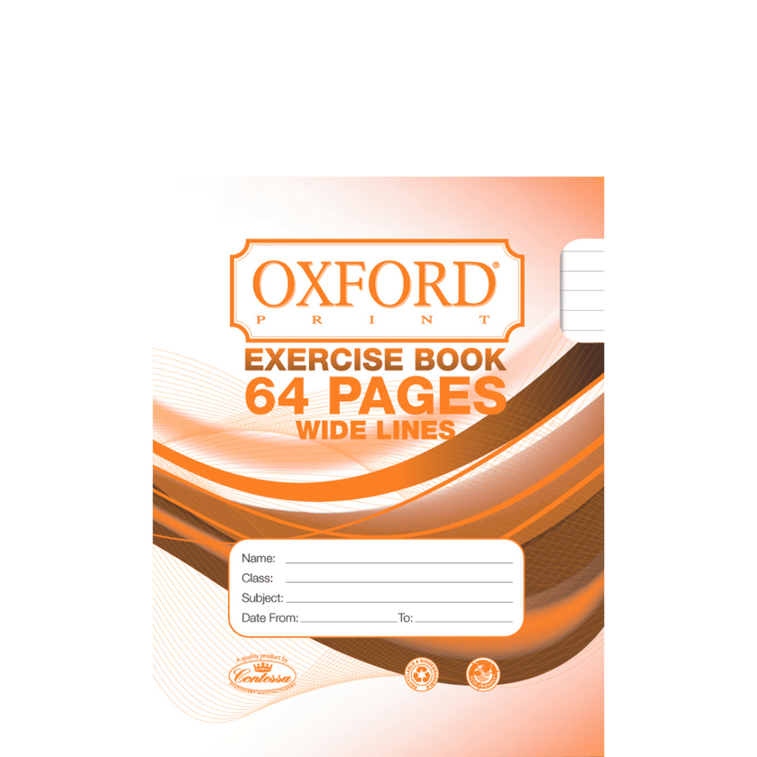 Oxford Exercise Book - 64pgs - Wide Lines