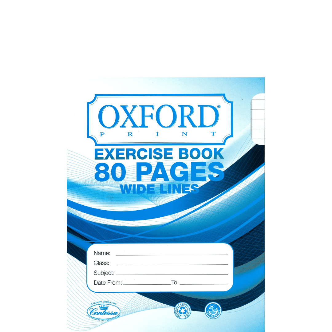 Oxford Exercise Book - 80pgs - Wide Lines