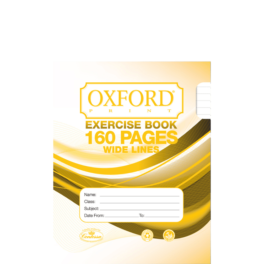 Oxford Exercise Book - 160pgs - Wide Lines