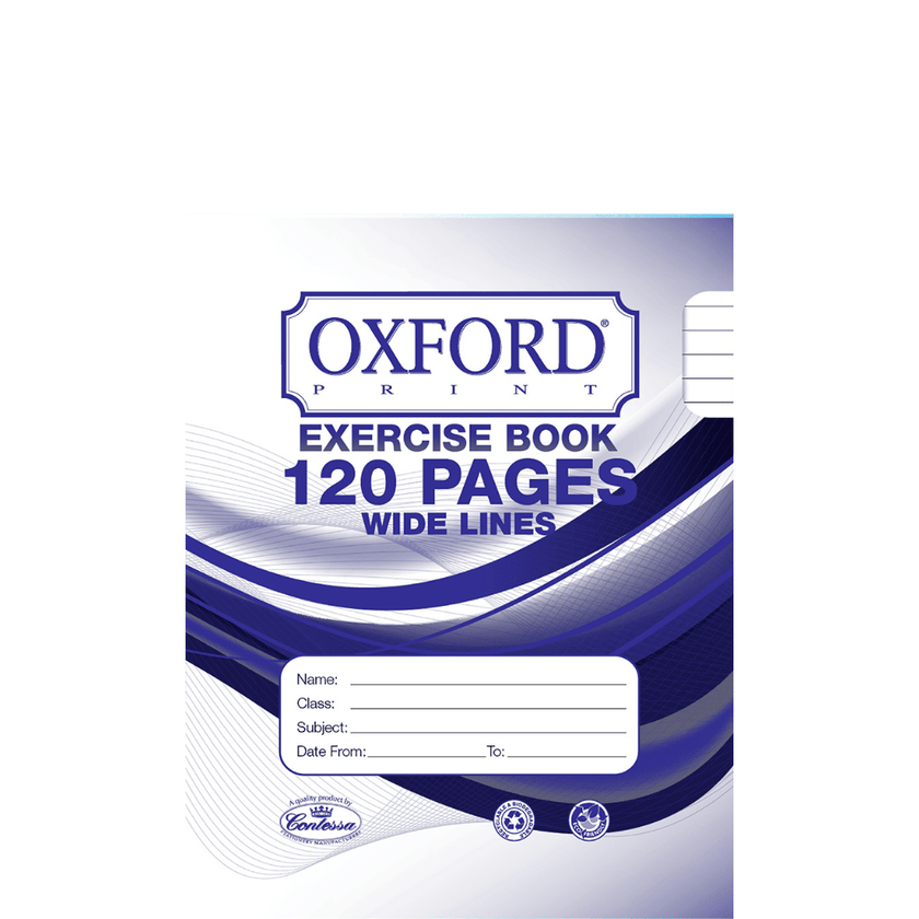 Oxford Exercise Book - 120pgs - Wide Lines
