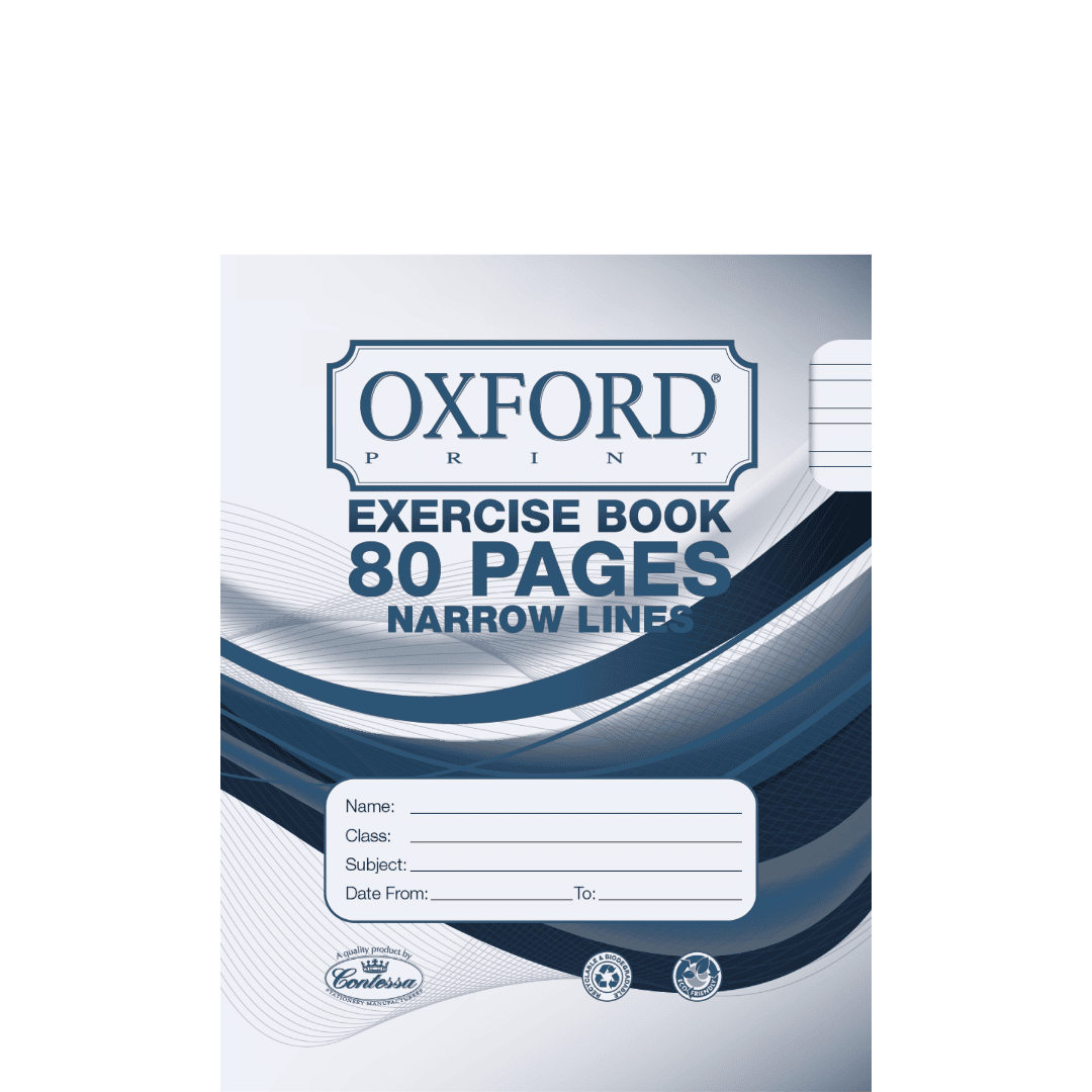 Oxford Exercise Book - 80pgs - Narrow Lines