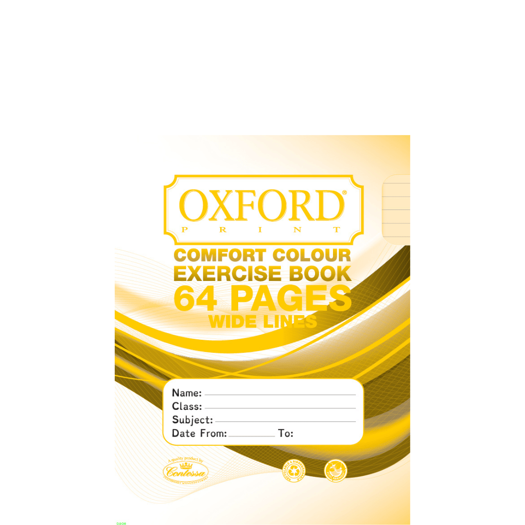 Oxford Exercise Book - 64pgs - Yellow Page Colour
