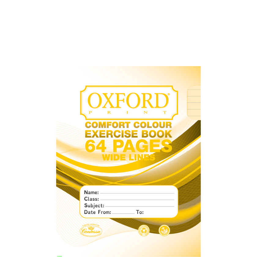Oxford Exercise Book - 64pgs - Yellow Page Colour