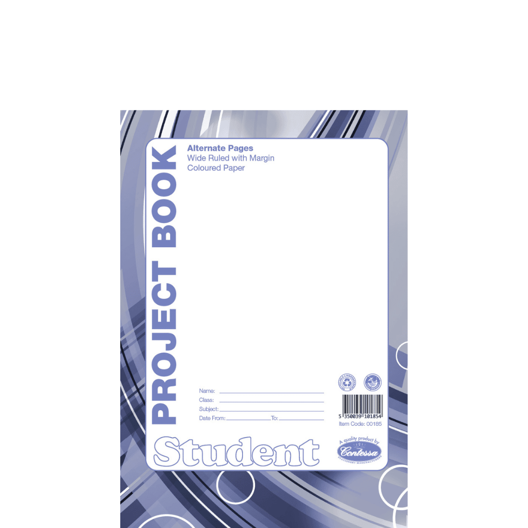 A5 Student Project Book - Alternate Wide Lines 48pgs