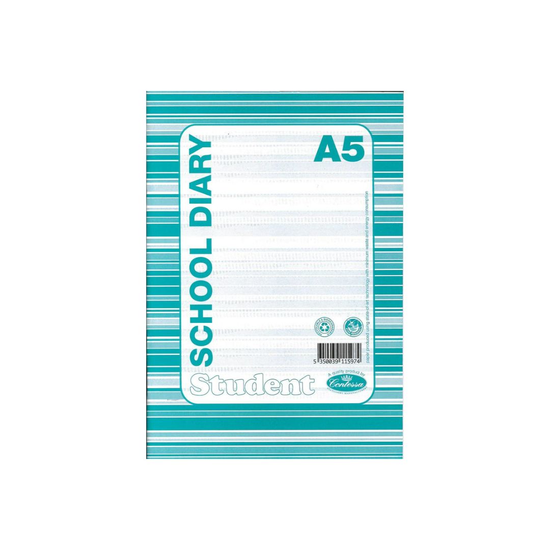 A5 Contessa Student School Diary - Paperback