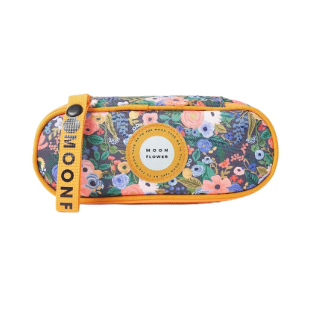 AMBAR Moonflower Pencil Case Plain- Flower design
