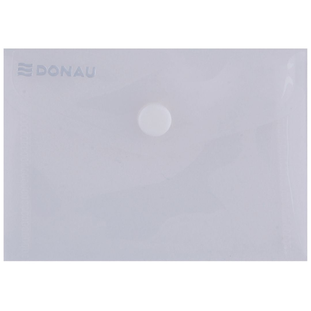 A6 Donau Button Envelope Transperent - Various Colours