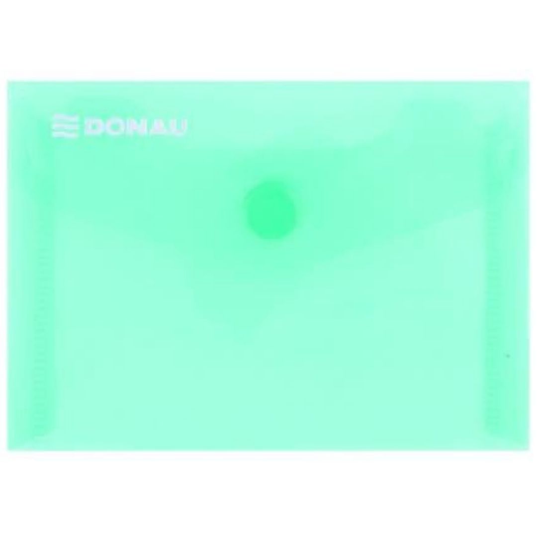 A6 Donau Button Envelope Transperent - Various Colours