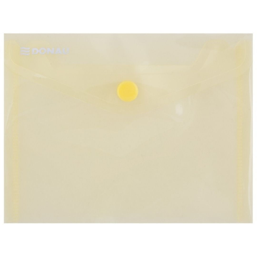 A6 Donau Button Envelope Transperent - Various Colours