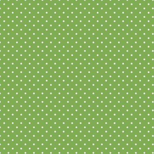 Napkins x20pcs (33 x 33 cm) - Green with White Dots