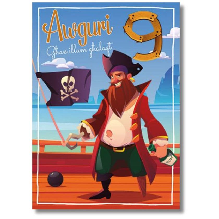 Awguri Ghax Illum Ghalaqt 9' Greeting Card