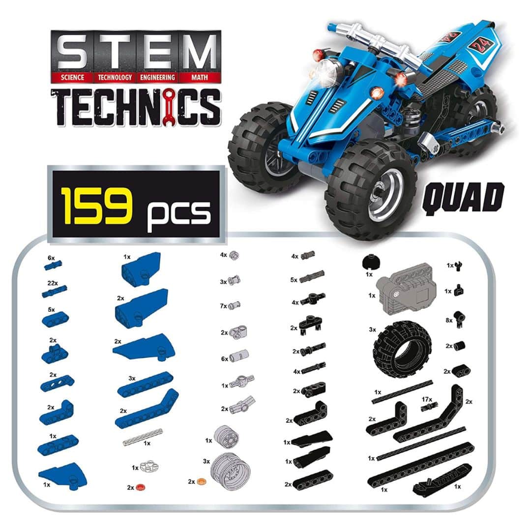 Lisciani Giochi - Science Hi Tech STEM Technics Build And Play Quad