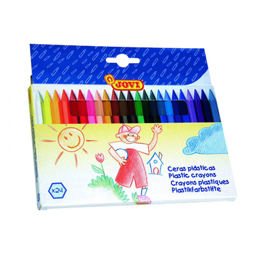 Jovi Hexagonal Plastic Crayons x 24