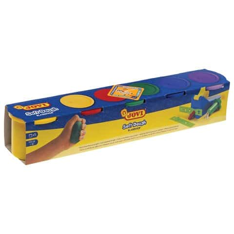 Jovi Soft Dough - 5 Jars x 110g - Assorted Colours