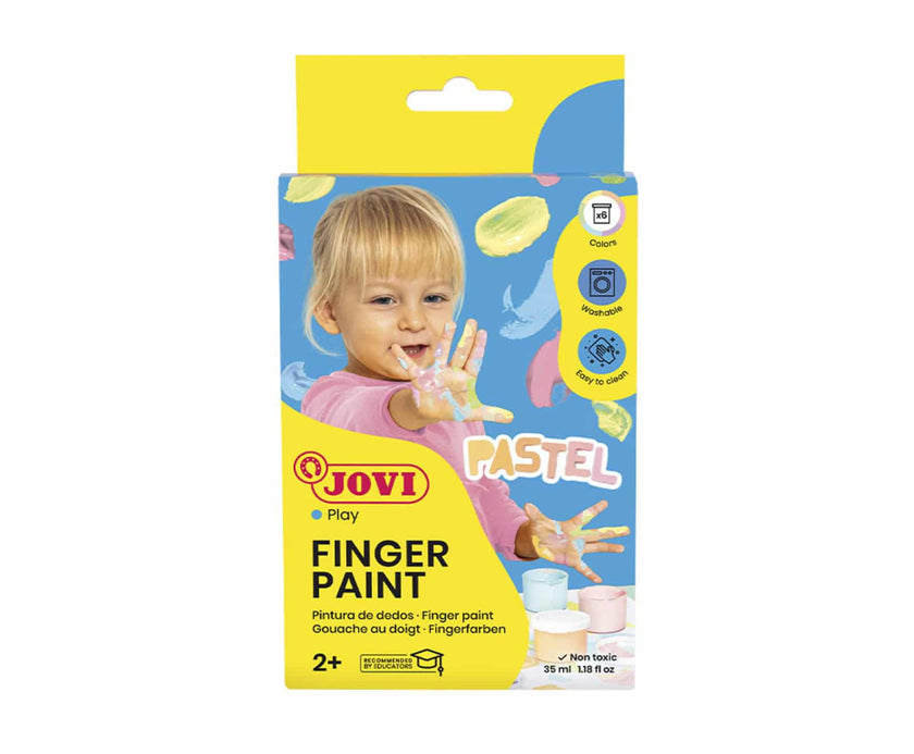Jovi Finger Paint - 5 x 35ml Jars - Pastel Colours