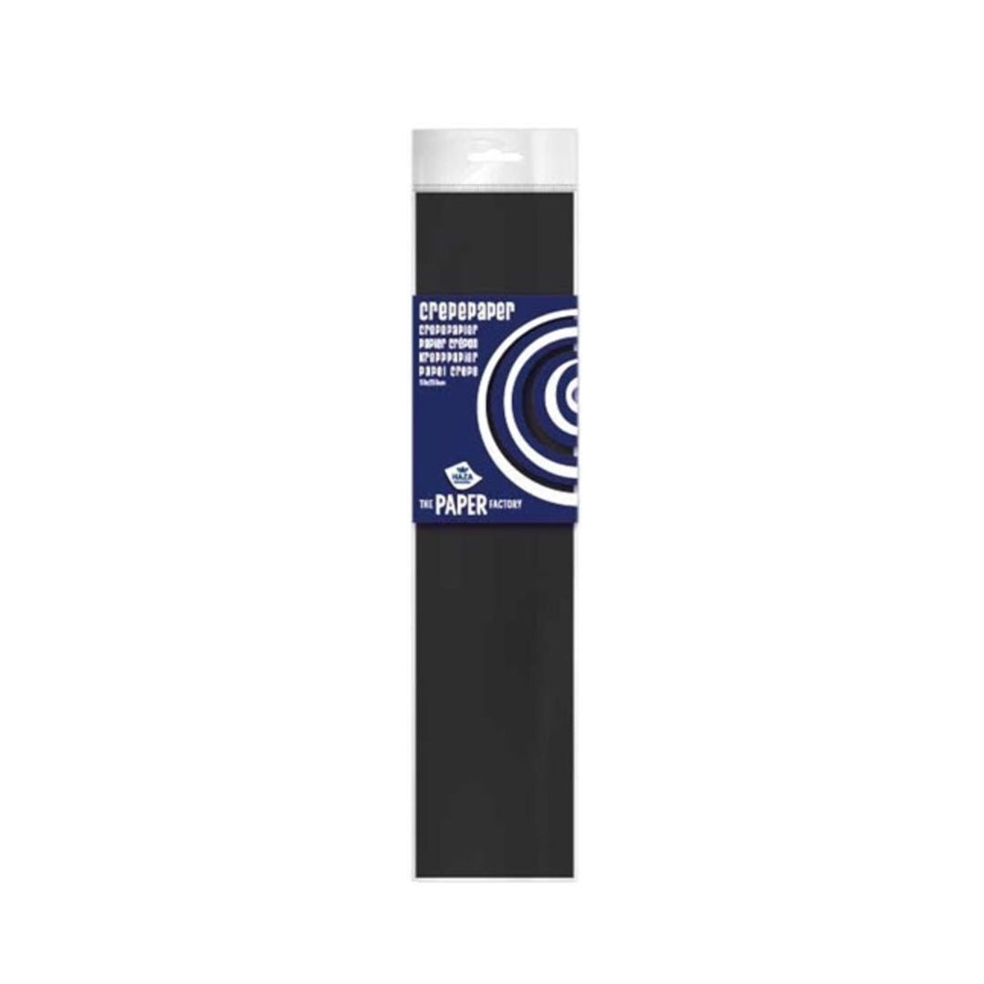 Haza-Witbaard Crepe Paper 50 x 250cm - Black