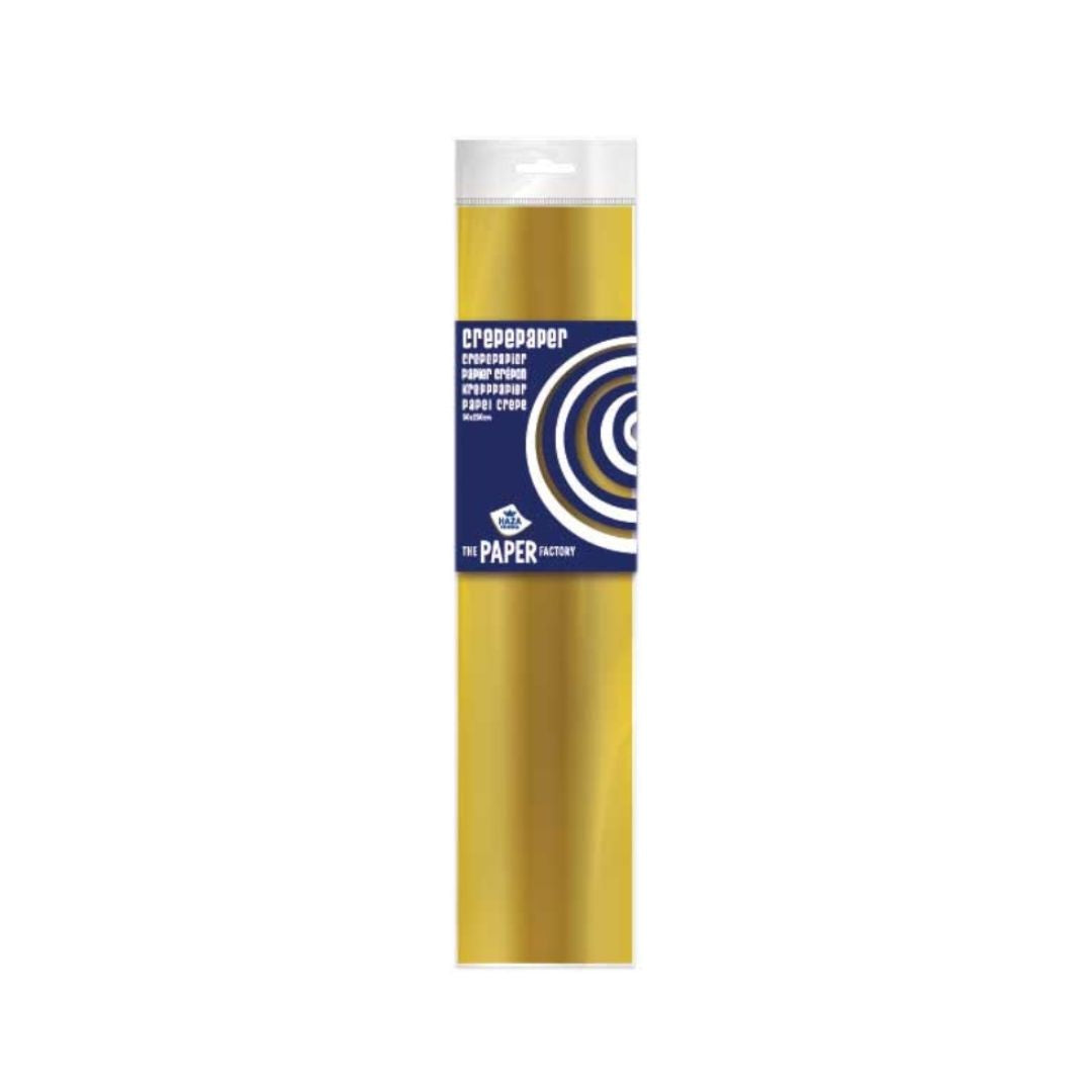 Haza-Witbaard Crepe Paper 50 x 250cm - Gold