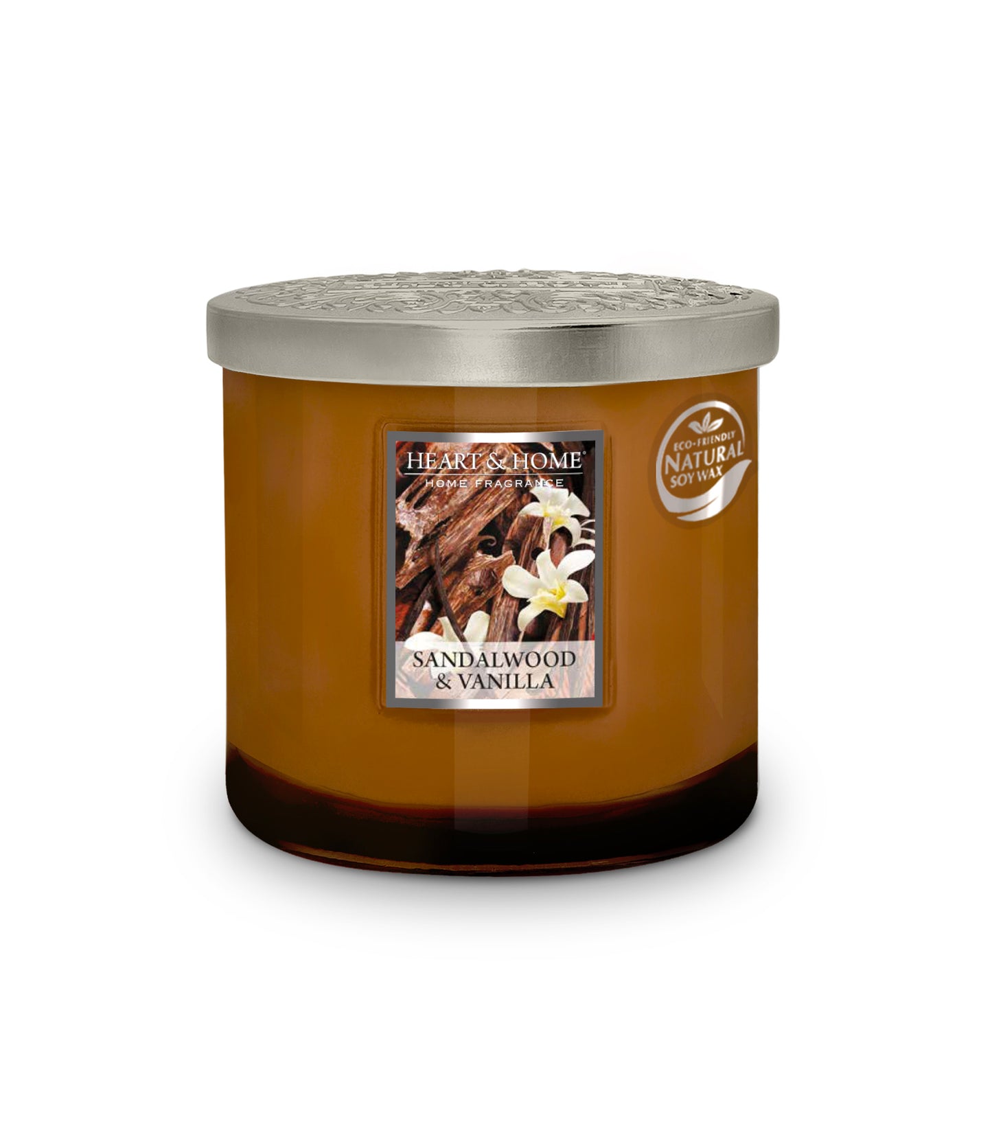 H&H Sandalwood & Vanilla Two Wick Ellipse Candle