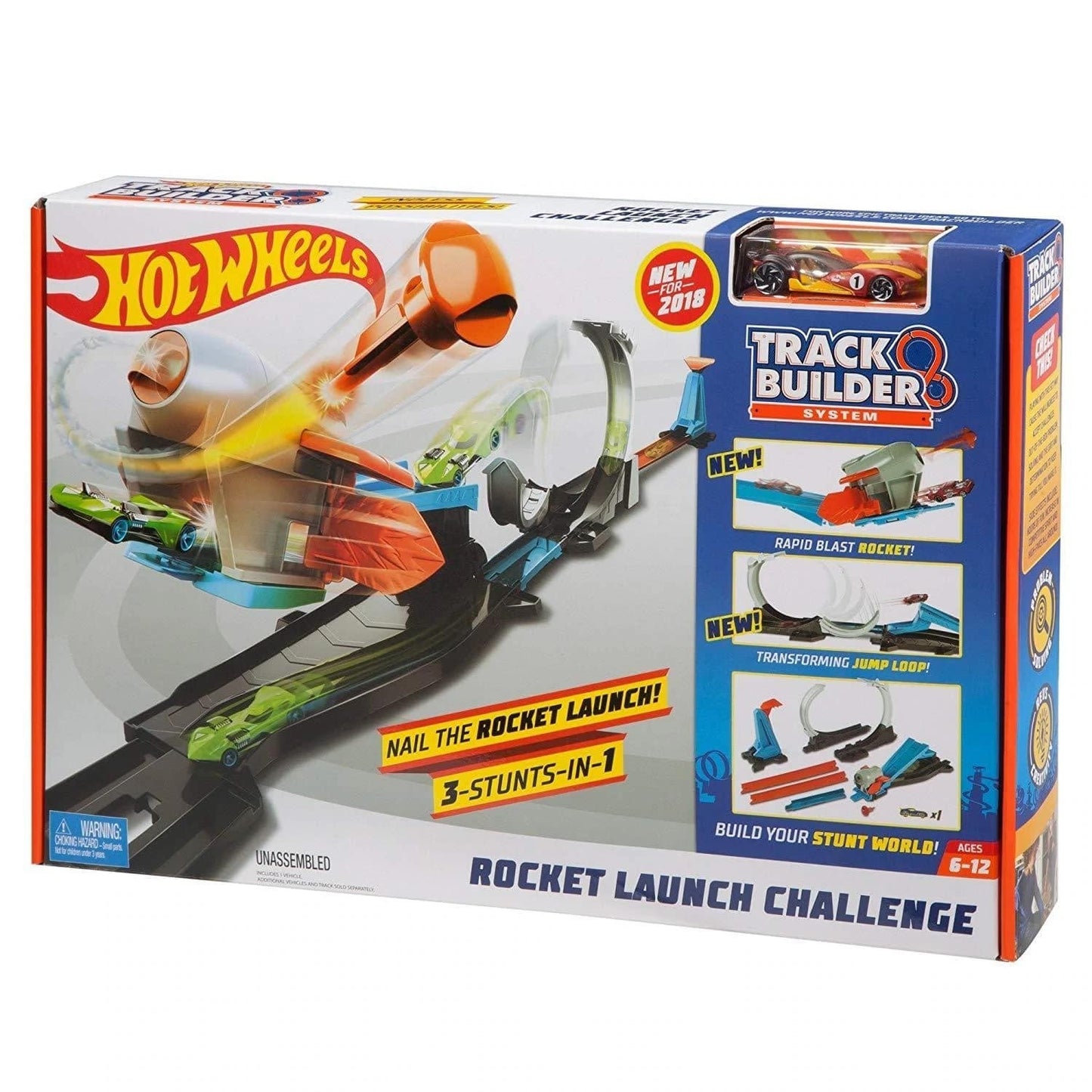 Hot Wheels Track Builder Rocket Launch Challenge