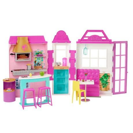 Barbie Cook 'n Grill Restaurant Doll & Playset with 30+ Pieces