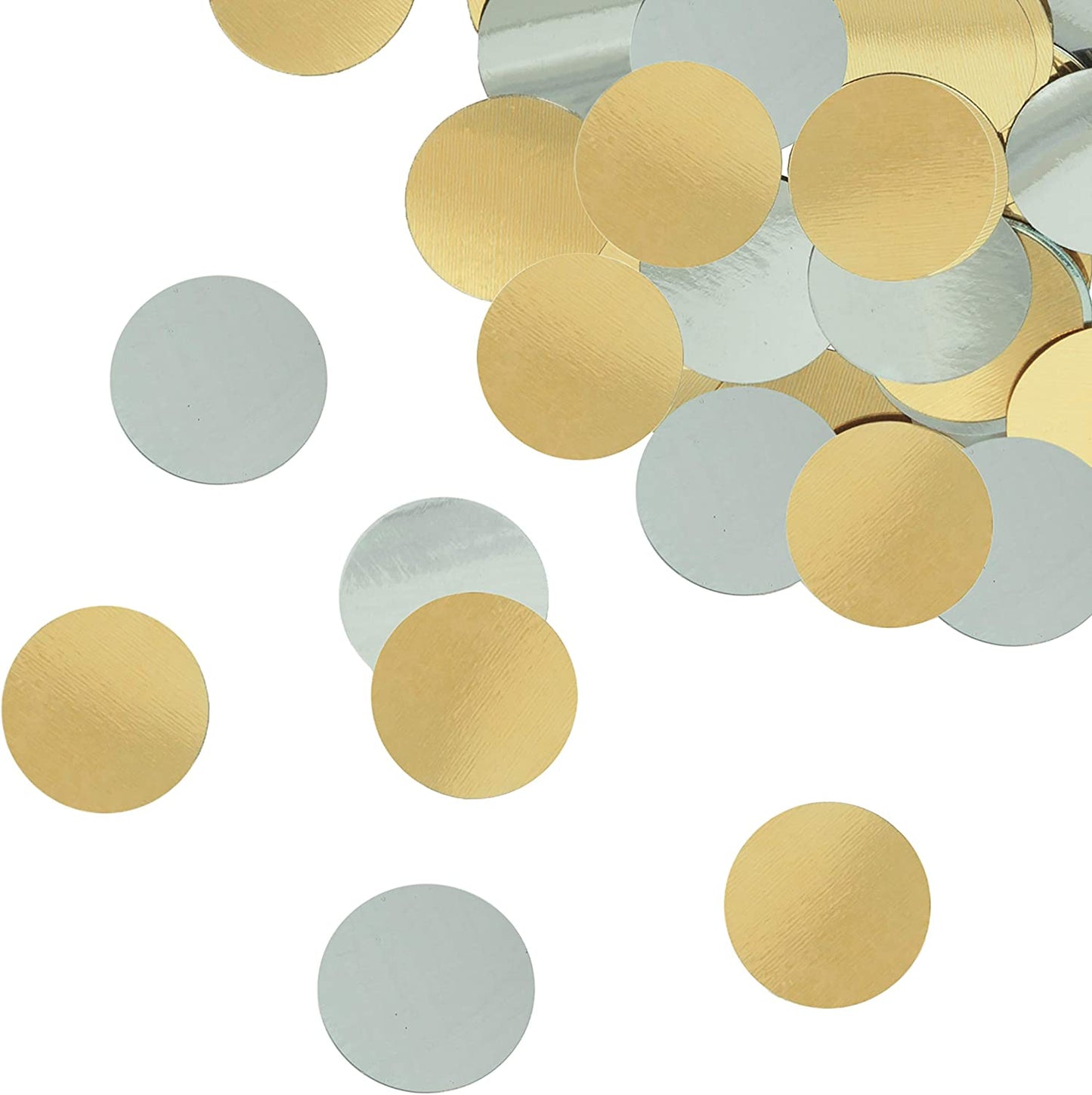 Unique Foil Confetti - Silver/Gold - 2.5cm