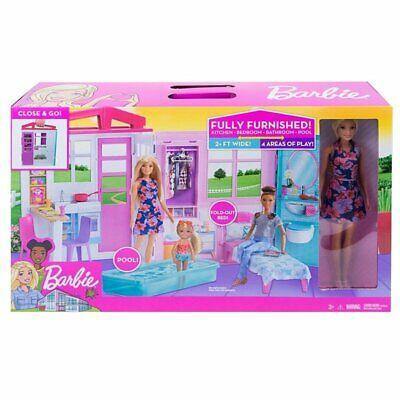 Barbie Furnished House, Close And Go