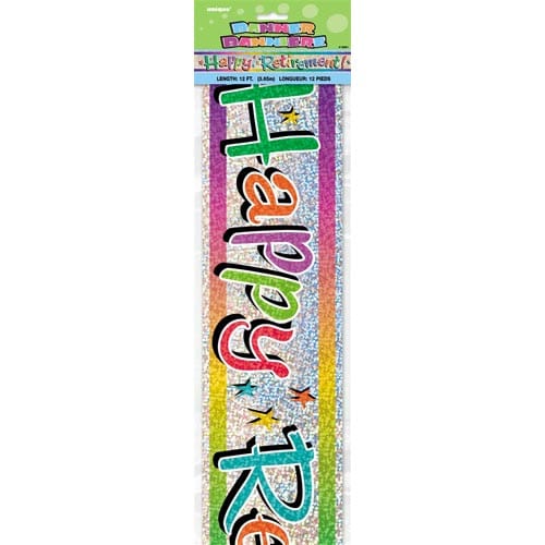 Unique Foil Banner - Happy Retirement