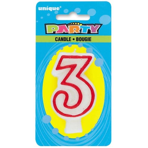 Unique Number Candles - 3