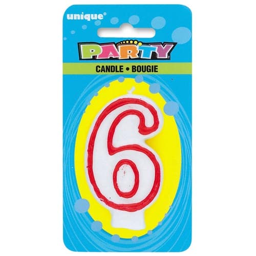 Unique Number Candles - 6