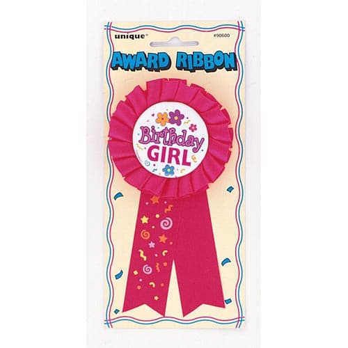 Unique Award Ribbon - Birthday Girl