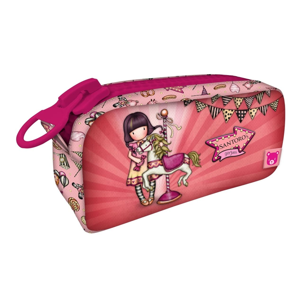 Santoro Gorjuss - Pencil Case with Giant Zip - Carousel