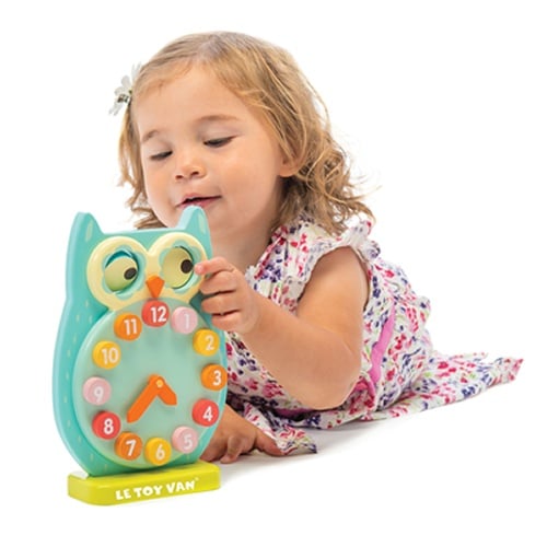 Wooden Blink Owl Clock