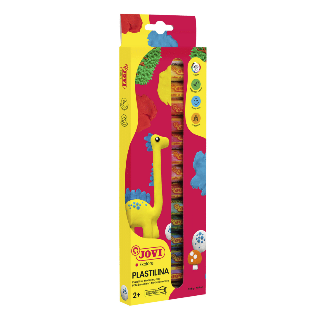Jovi Plasticine - 15 Bars x 15g - Assorted Colours