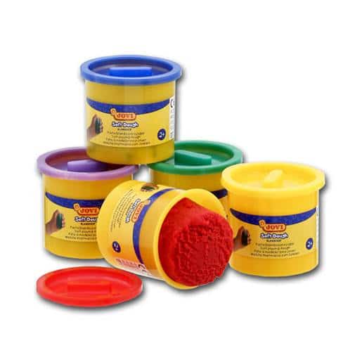 Jovi Soft Dough - 5 Jars x 110g - Assorted Colours