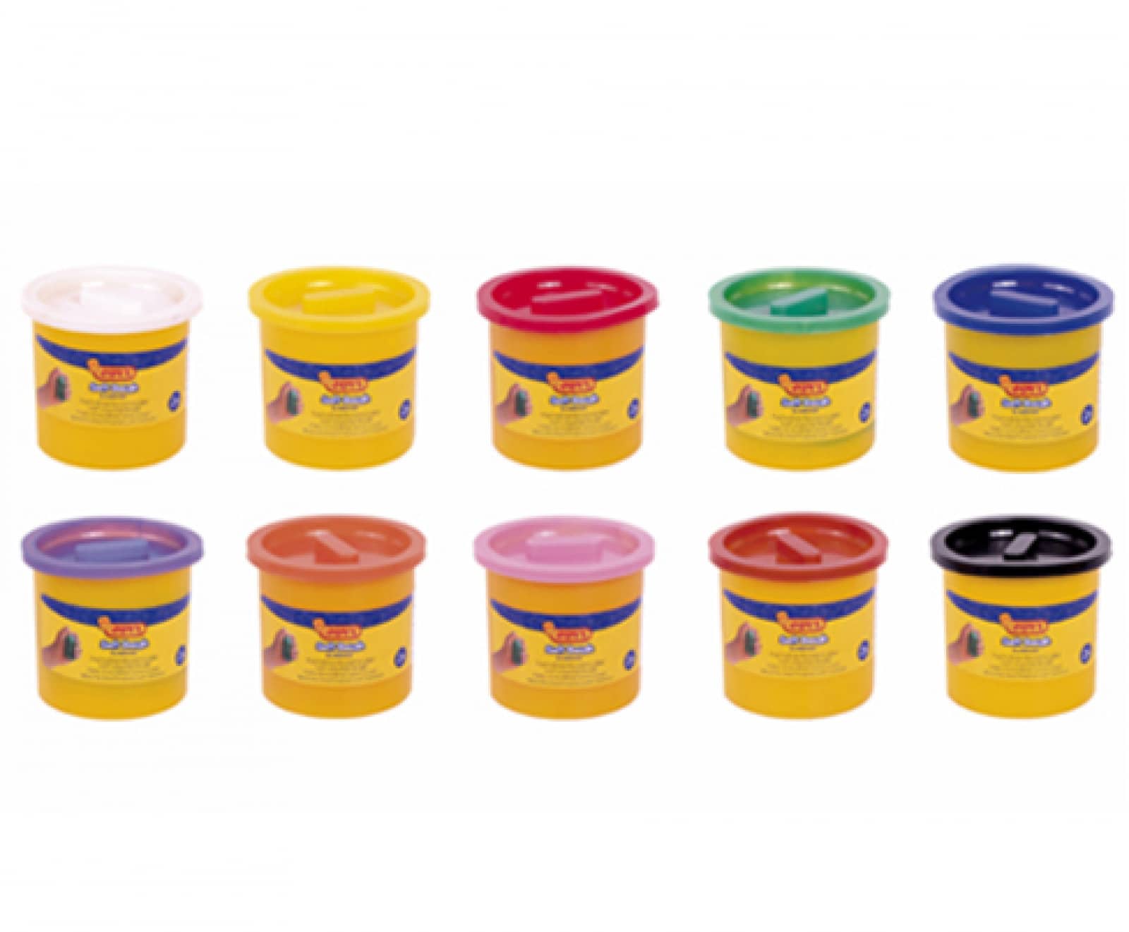 Jovi Soft Dough - 10 Jars x 110g - Assorted Colours