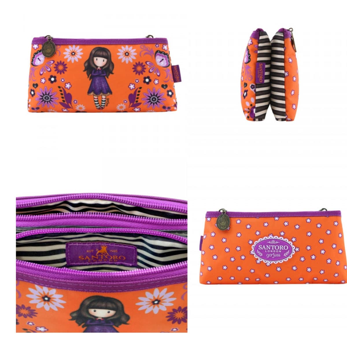 Santoro Gorjuss - Fiesta Cobwebs - Double Pencil Case