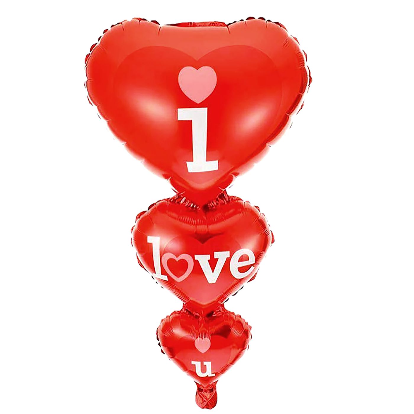 Helium Foil Balloon 49 x 96cm - I Love  You