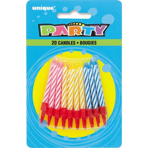Unique Candles A Pack Of 20pcs - Assorted