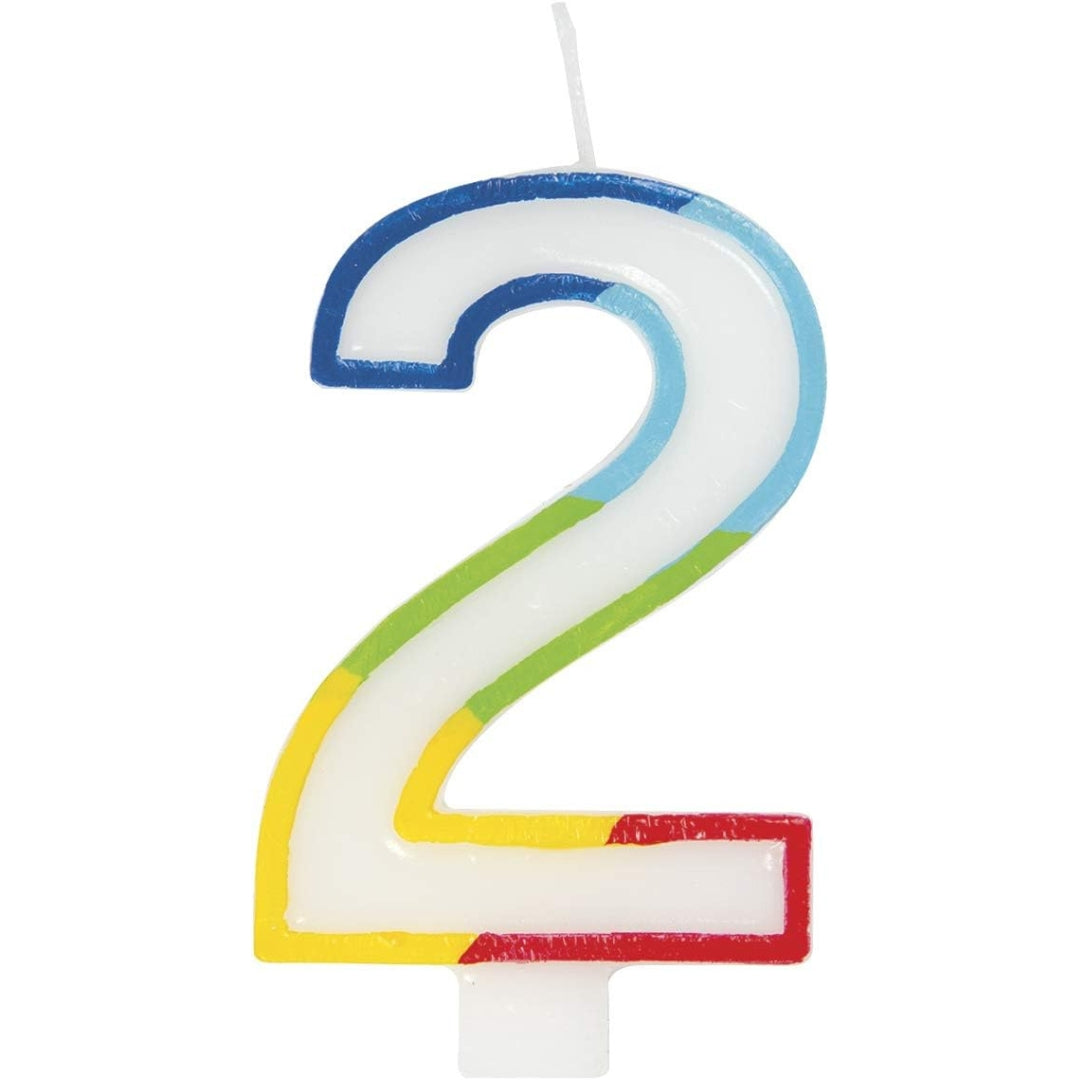 Unique Birthday Candle - Rainbow - 2