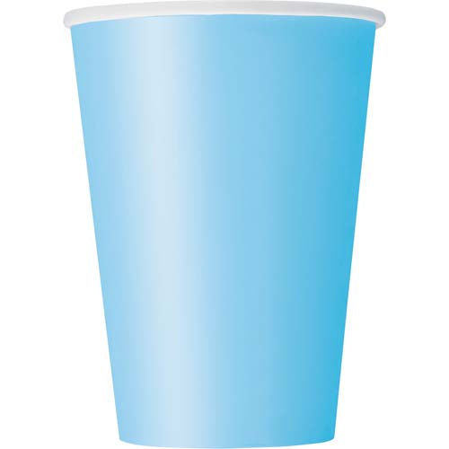 Unique Paper Cups 354ml A Pack Of 10pcs - Powder Blue