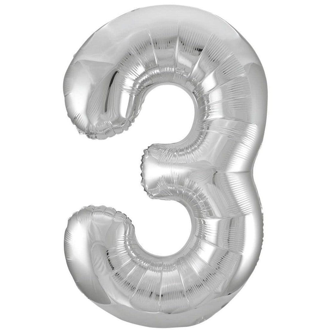 Unique Number Balloon 86.3cm Silver - 3