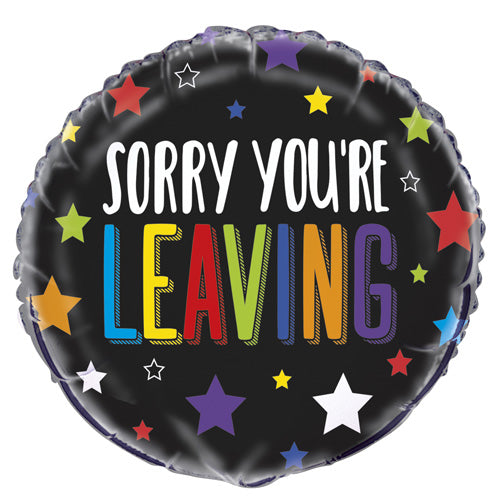 Unique Helium Foil Balloon 45.7cm - Sorry You're Leaving