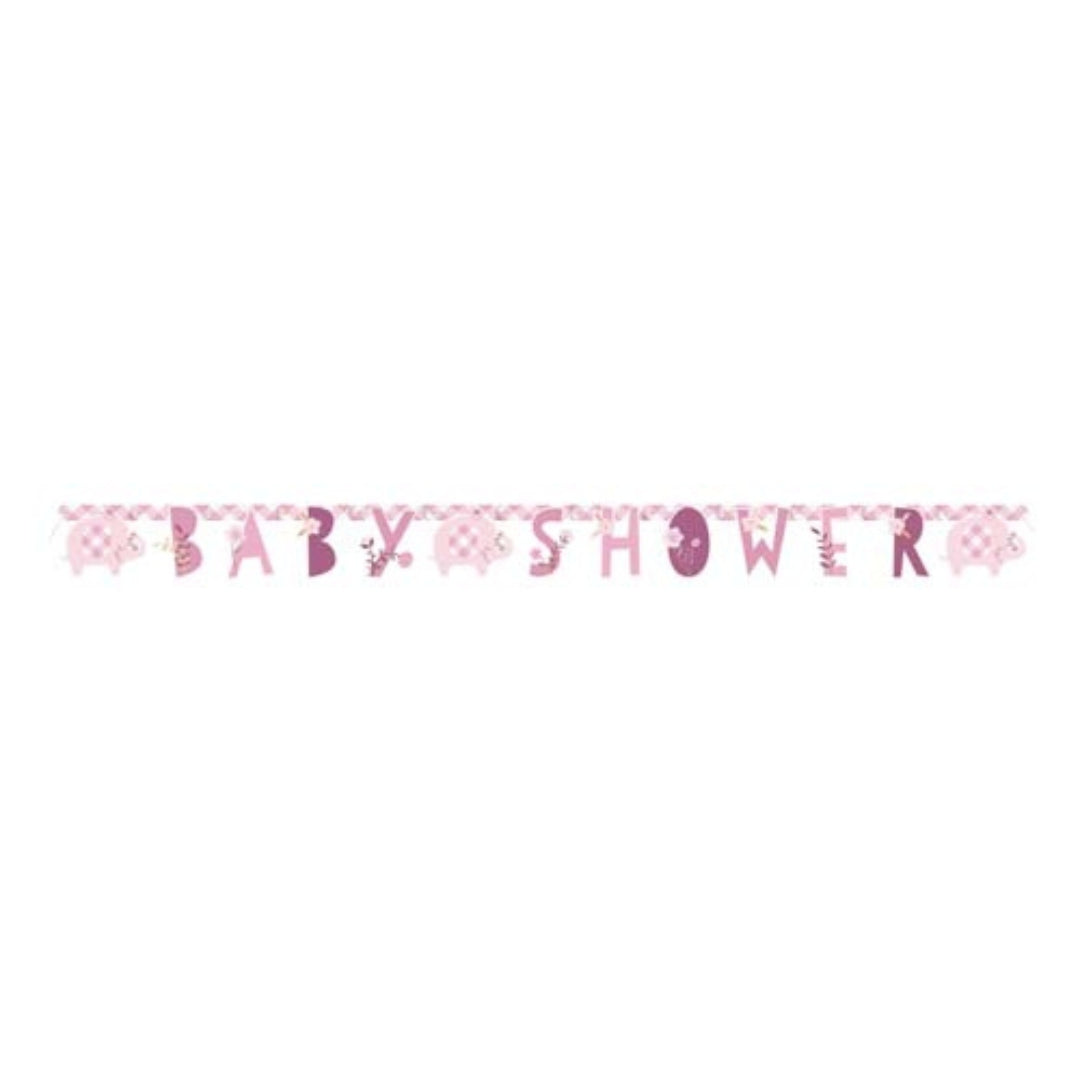 Unique Banner 1.6m - Baby Shower Pink